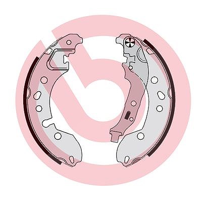 Brembo Bremsbackensatz [Hersteller-Nr. S68548] für Renault, Smart
