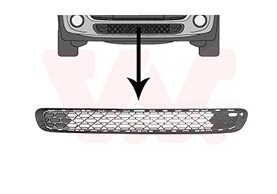 Van Wezel Lüftungsgitter, Stoßfänger [Hersteller-Nr. 0518598] für Mini