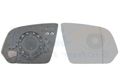 Van Wezel Spiegelglas, Außenspiegel [Hersteller-Nr. 3082838] für Mercedes-Benz