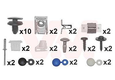 Van Wezel Montagesatz, Stoßfänger [Hersteller-Nr. 4029794] für Peugeot