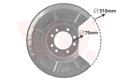 Van Wezel Spritzblech, Bremsscheibe [Hersteller-Nr. 5942373] für Volvo