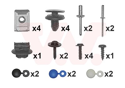 Van Wezel Montagesatz, Stoßfänger [Hersteller-Nr. 4035794] für Peugeot