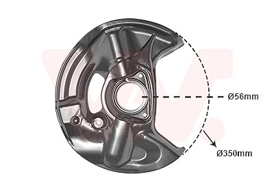 Van Wezel Spritzblech, Bremsscheibe [Hersteller-Nr. 3029372] für Mercedes-Benz