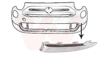 Van Wezel Blende, Stoßfänger [Hersteller-Nr. 1614581] für Fiat
