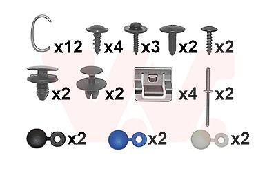 Van Wezel Montagesatz, Stoßfänger [Hersteller-Nr. 4077794] für Peugeot