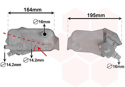 Van Wezel Ölkühler, Automatikgetriebe [Hersteller-Nr. 06003350] für BMW