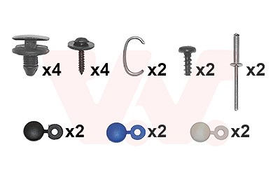 Van Wezel Montagesatz, Stoßfänger [Hersteller-Nr. 0929794] für Citroën
