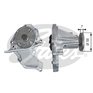 Gates Wasserpumpe [Hersteller-Nr. WP0118] für Mazda, Volvo, Ford