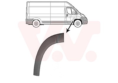 Van Wezel Zier-/Schutzleiste, Tür [Hersteller-Nr. 1651404] für Citroën, Fiat, Opel, Peugeot