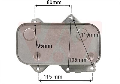 Van Wezel Ölkühler, Motoröl [Hersteller-Nr. 58013717] für Audi, VW
