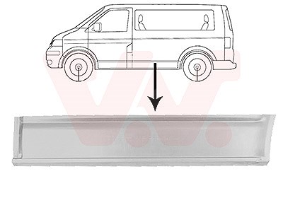 Van Wezel Seitenwand [Hersteller-Nr. 5896110] für VW