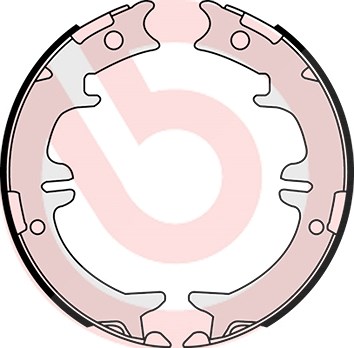 Brembo Bremsbackensatz, Feststellbremse [Hersteller-Nr. S83542] für Lexus, Mitsubishi, Dr, Toyota