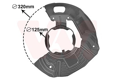 Van Wezel Spritzblech, Bremsscheibe [Hersteller-Nr. 0639371] für BMW
