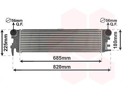 Van Wezel Ladeluftkühler [Hersteller-Nr. 30014700] für Mercedes-Benz