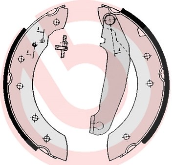 Brembo Bremsbackensatz [Hersteller-Nr. S86502] für Volvo