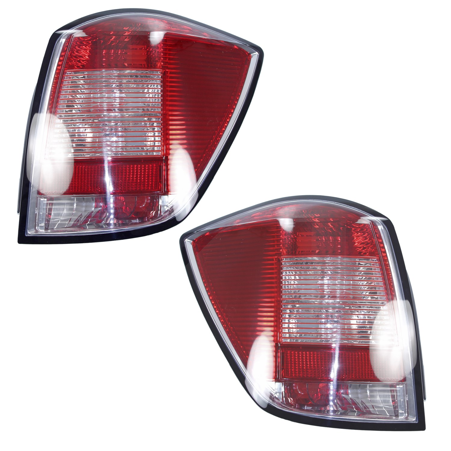 Bestprice 2x Heckleuchte rot/weiß, ohne Lampenträger [Hersteller-Nr. 10427831] für Opel