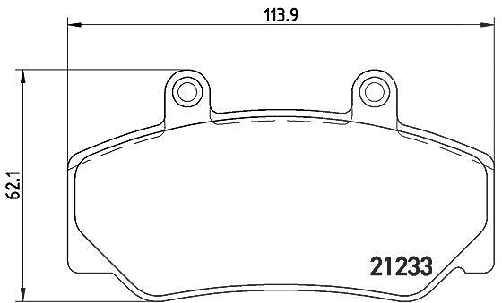Brembo Bremsbelagsatz, Scheibenbremse [Hersteller-Nr. P86006] für Umm, Volvo
