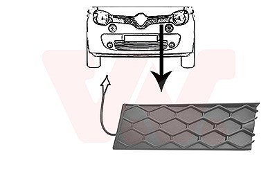 Van Wezel Kühlergitter [Hersteller-Nr. 4368511] für Renault