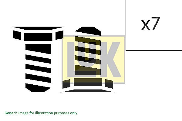 Schaeffler Luk Schraubensatz, Schwungrad [Hersteller-Nr. 411023810] für Mitsubishi