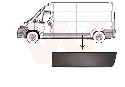 Van Wezel Zier-/Schutzleiste, Seitenwand [Hersteller-Nr. 0982415] für Citroën, Peugeot, Opel, Fiat