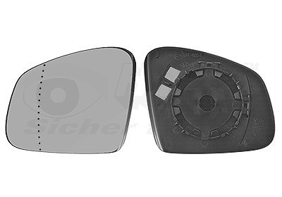 Van Wezel Spiegelglas, Außenspiegel [Hersteller-Nr. 4368831] für Renault, Smart