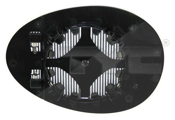 Tyc Spiegelglas, Außenspiegel [Hersteller-Nr. 322-0006-1] für Mini