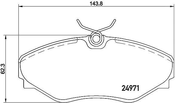 Brembo Bremsbelagsatz, Scheibenbremse [Hersteller-Nr. P68055] für Renault