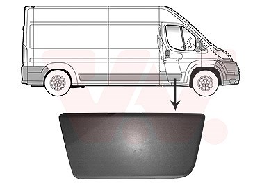 Van Wezel Zier-/Schutzleiste, Tür [Hersteller-Nr. 0982404] für Peugeot, Citroën, Opel, Fiat