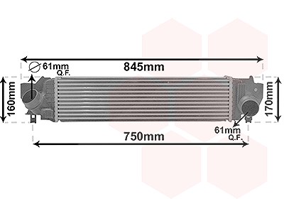 Van Wezel Ladeluftkühler [Hersteller-Nr. 06014702] für Mini, BMW