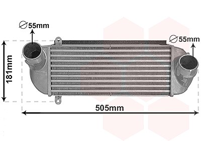 Van Wezel Ladeluftkühler [Hersteller-Nr. 82014702] für Hyundai