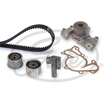Gates Wasserpumpe + Zahnriemensatz [Hersteller-Nr. KP25555XS] für Kia, Hyundai