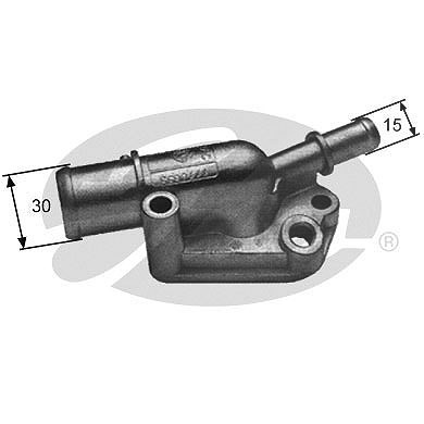 Gates Thermostat, Kühlmittel [Hersteller-Nr. TH09287G1] für Fiat