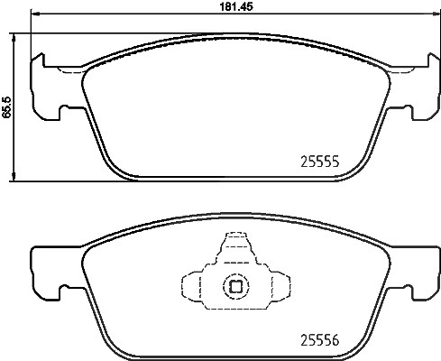 Brembo Bremsbelagsatz, Scheibenbremse [Hersteller-Nr. P24199] für Ford