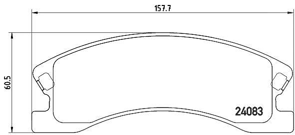 Brembo Bremsbelagsatz, Scheibenbremse [Hersteller-Nr. P37008] für Jeep