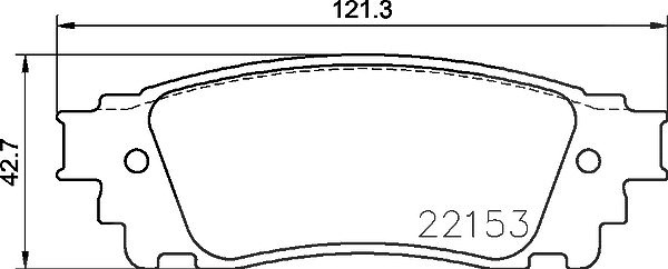 Brembo Bremsbelagsatz, Scheibenbremse [Hersteller-Nr. P83166] für Toyota, Lexus