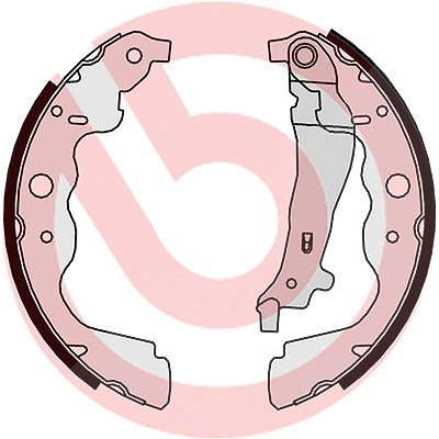 Brembo Bremsbackensatz Trommelbremse 230x43 [Hersteller-Nr. S68546] für Dacia, Mercedes-Benz, Renault, Lada