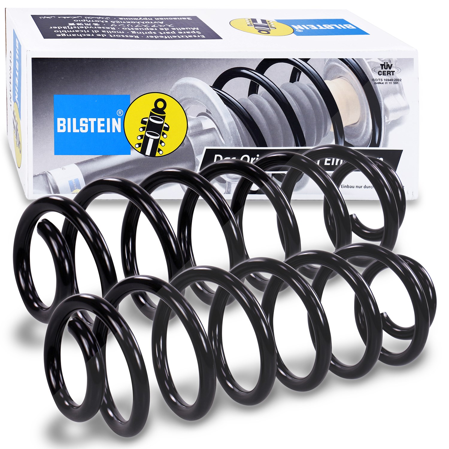 Bilstein 2x Fahrwerksfeder hinten [Hersteller-Nr. 36-266159] für Skoda, VW