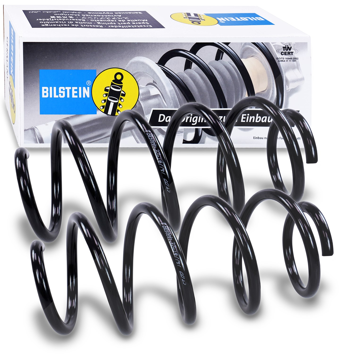 Bilstein 2x Fahrwerksfeder vorne [Hersteller-Nr. 37-147747] für Skoda, VW, Audi, Seat