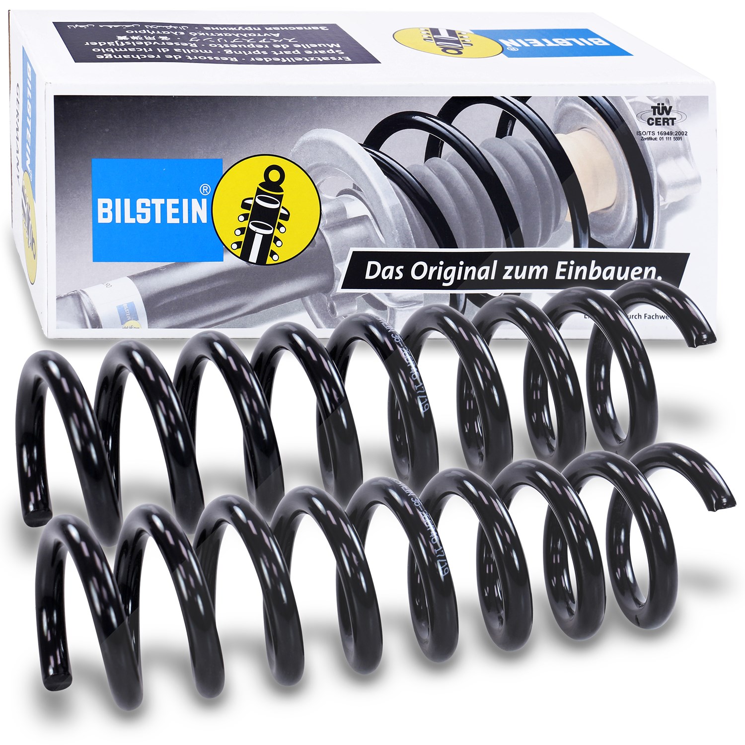 Bilstein 2x Fahrwerksfeder hinten [Hersteller-Nr. 36-266746] für Mercedes-Benz