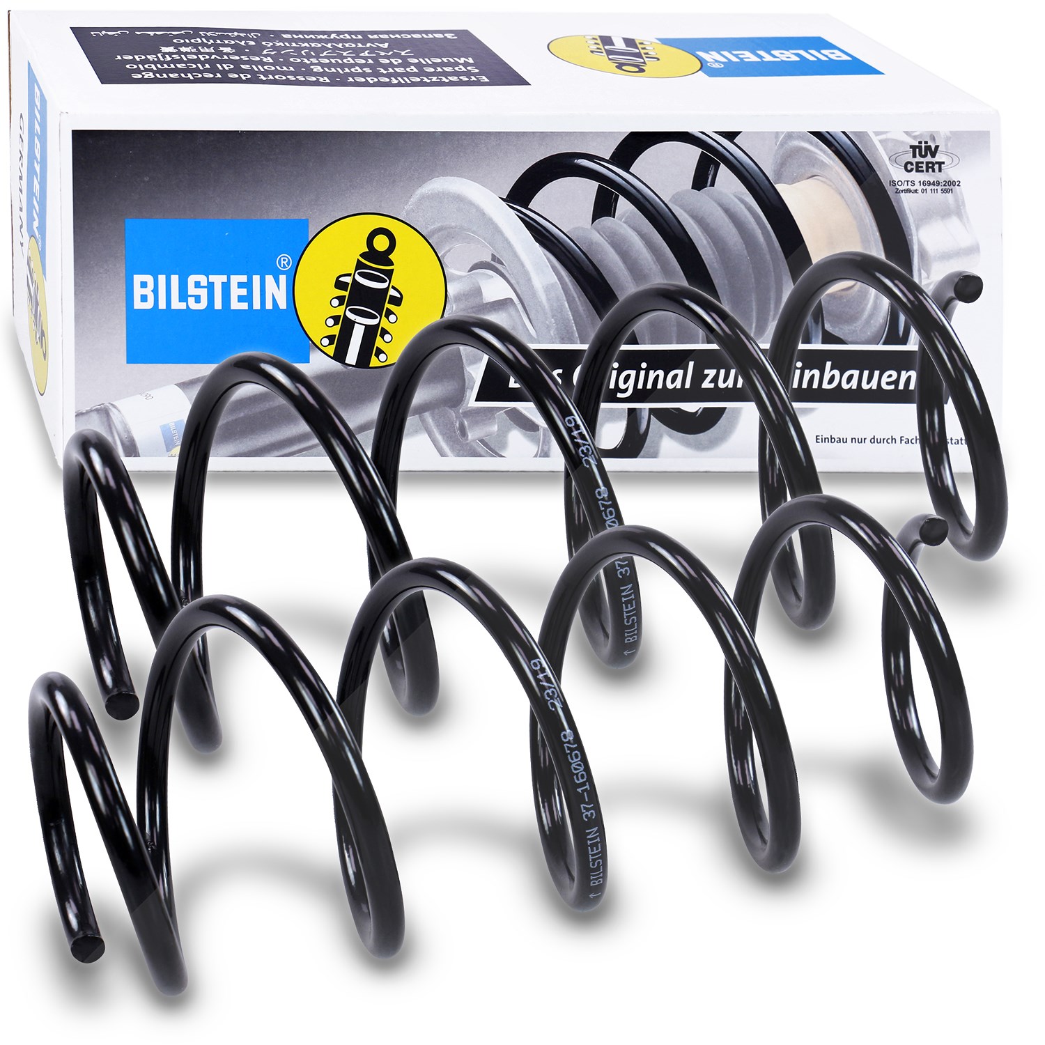 Bilstein 2x Fahrwerksfeder vorne [Hersteller-Nr. 37-160678] für VW, Skoda