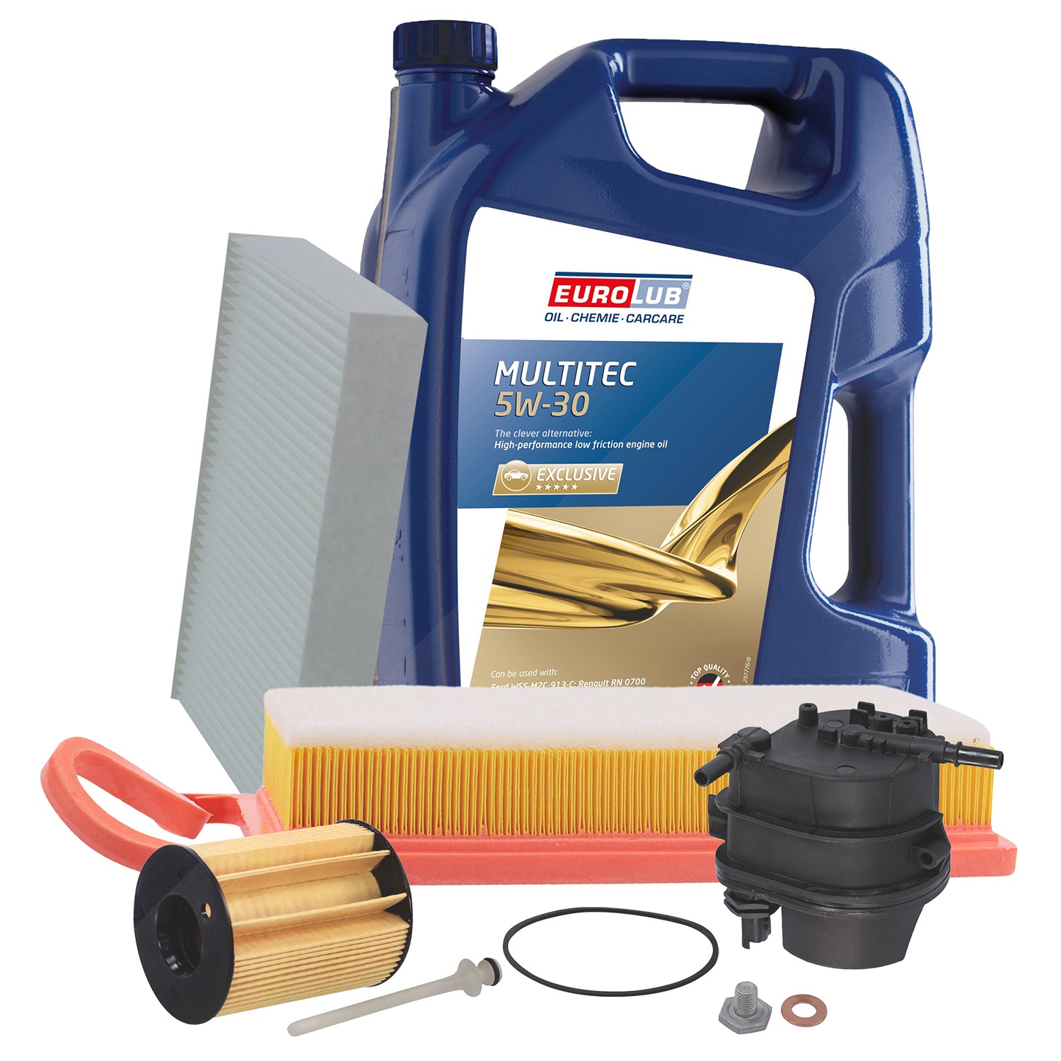 Bestprice Inspektionspaket Filtersatz SET B + 5l ÖL [Hersteller-Nr. 40207533] für Ford