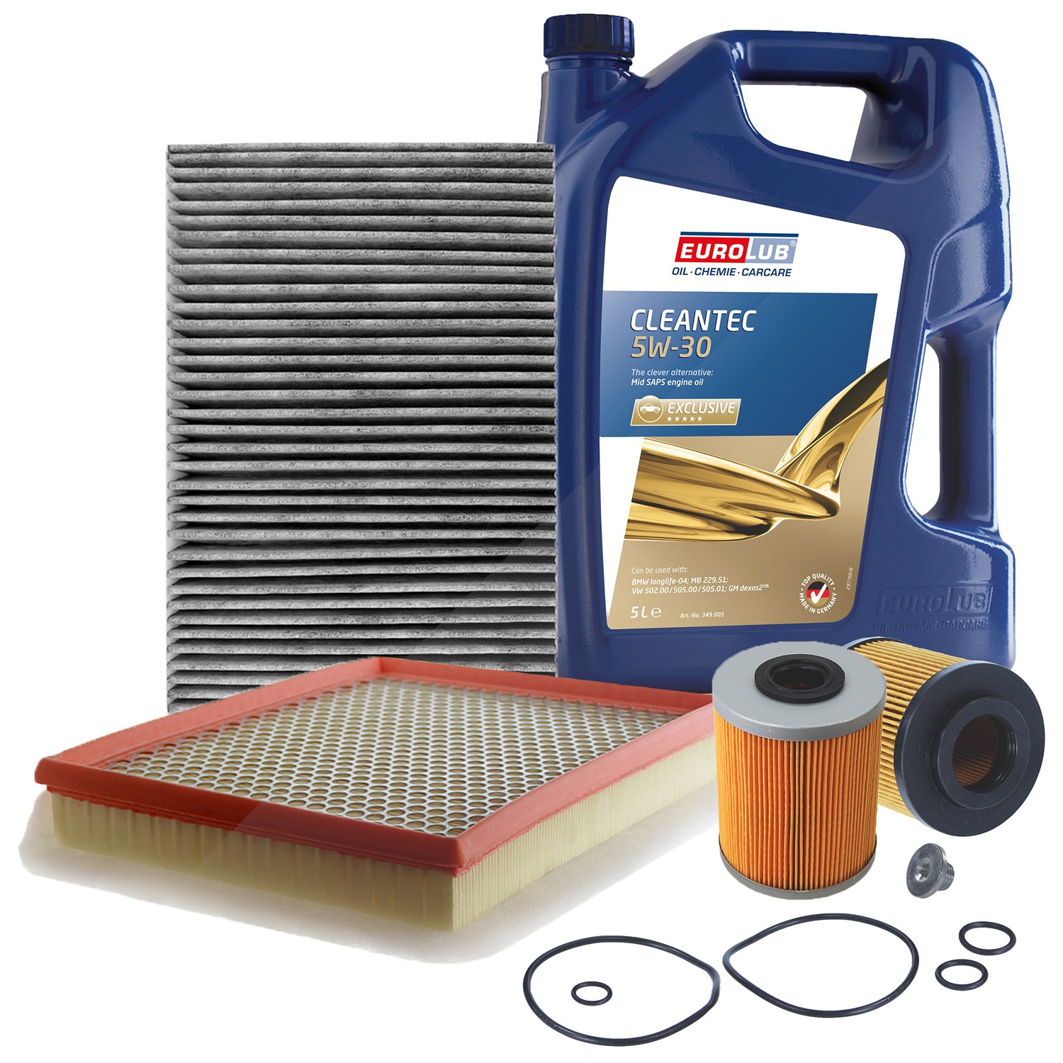 Bestprice Inspektionspaket Filtersatz SET B + 5l ÖL [Hersteller-Nr. 40207535] für Opel