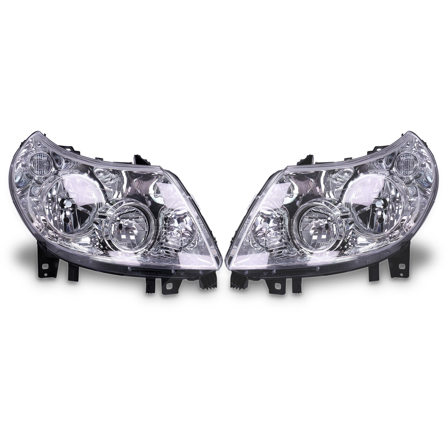 Bestprice 2x Scheinwerfer links+rechts H7/H1 mit Stellmotor [Hersteller-Nr. 40197497] für Fiat, Peugeot, Citroën