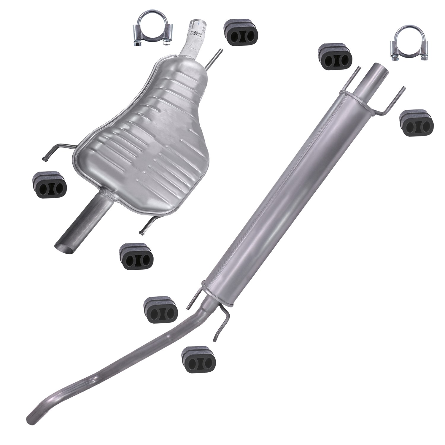 Imasaf Schalldämpfer Set + Montagematerial [Hersteller-Nr. 40197433] für Opel