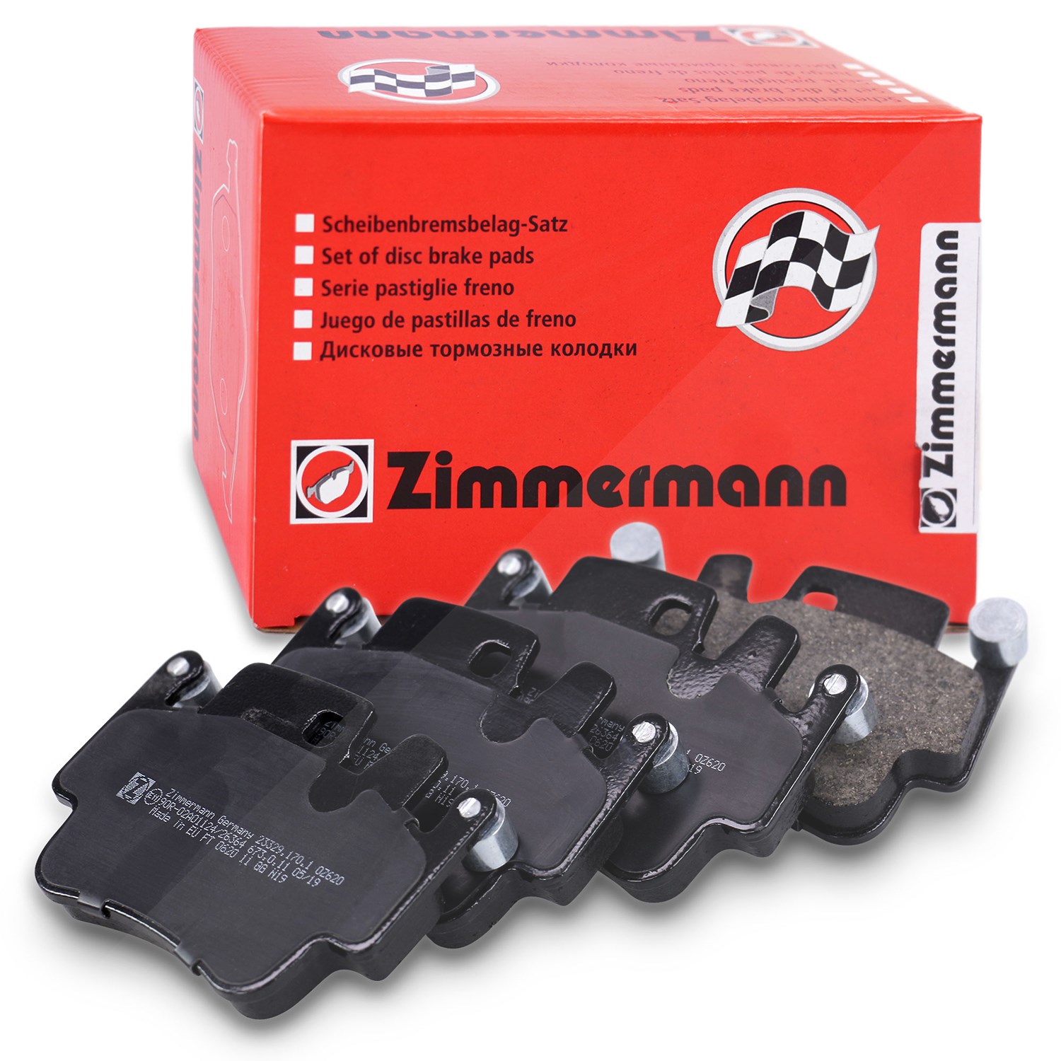 Zimmermann Bremsbelagsatz vorne/hinten [Hersteller-Nr. 23329.170.1] für Porsche