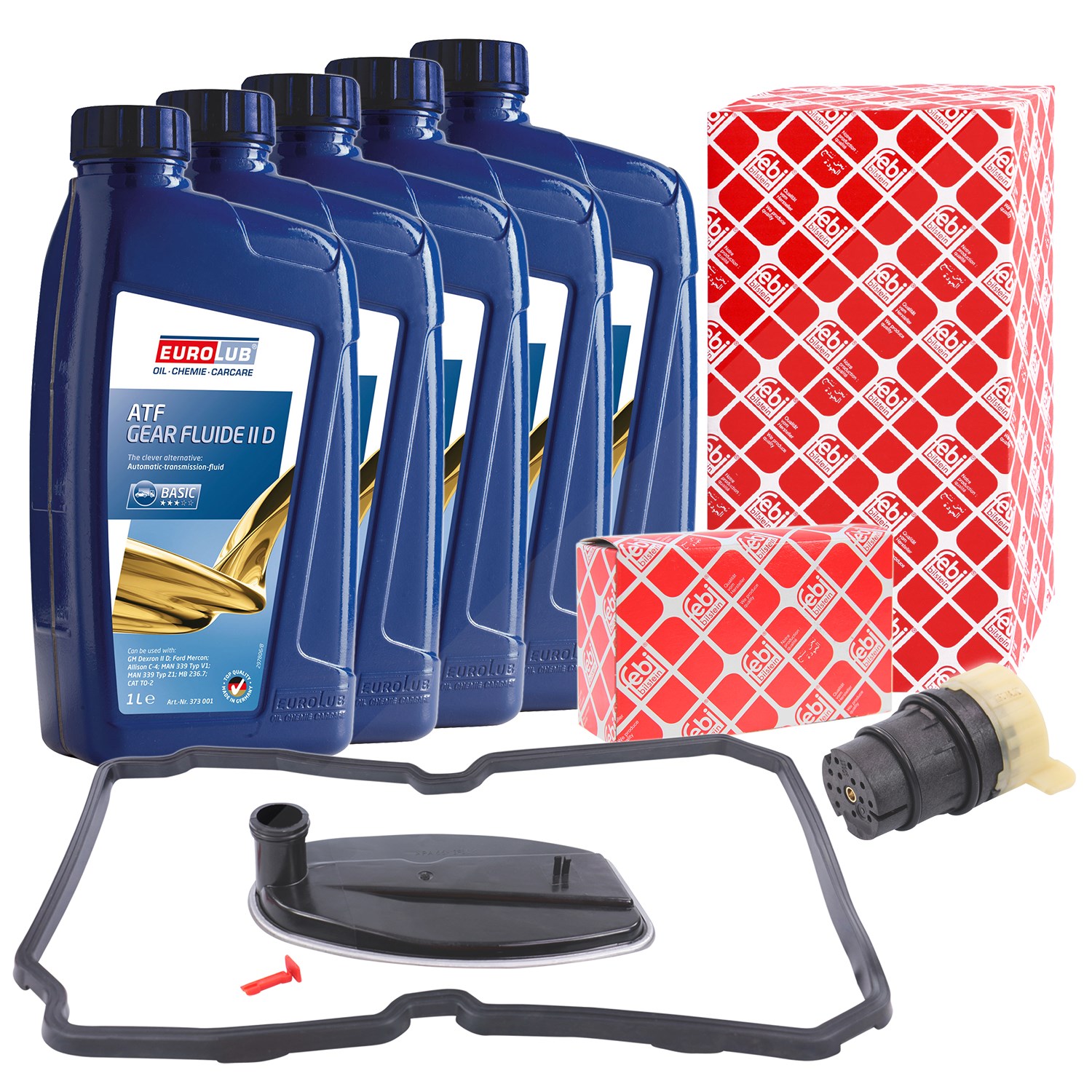 Febi Bilstein Automatikgetriebefilter+Stecker+Öl [Hersteller-Nr. 10493190] für Mercedes-Benz