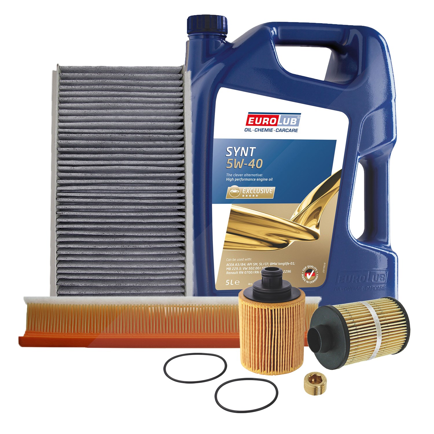 Bestprice Inspektionspaket Filtersatz SET B + 5l ÖL [Hersteller-Nr. 40207833] für Opel