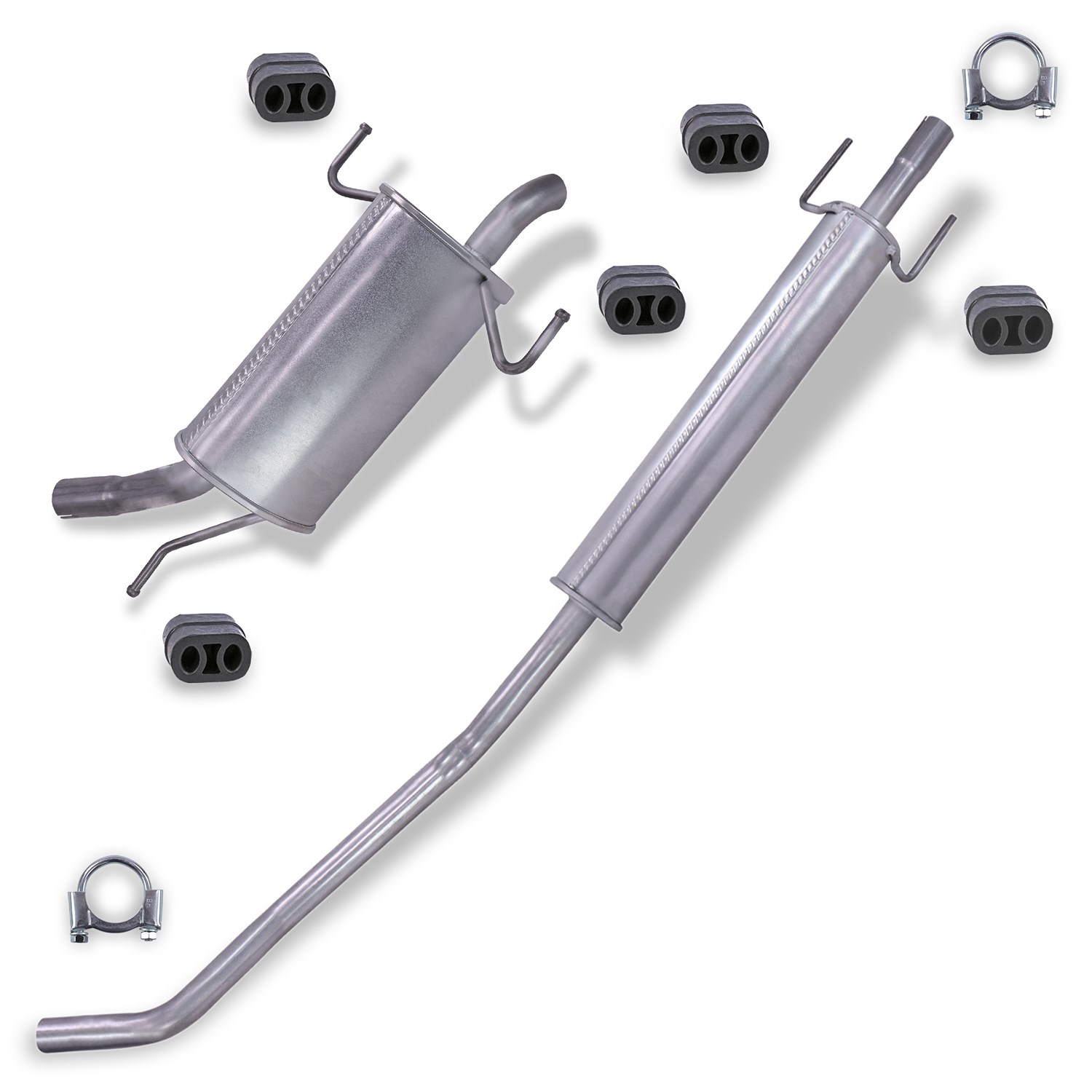 Imasaf Schalldämpfer Set + Montagematerial [Hersteller-Nr. 40197445] für Opel