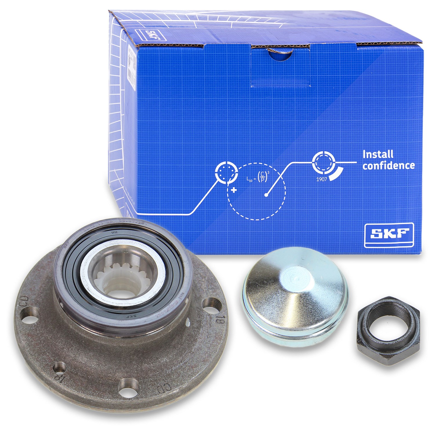 Skf Radlagersatz inkl. Radnabe Hinterachse [Hersteller-Nr. VKBA3540] für Fiat, Abarth, Lancia, Alfa Romeo, Peugeot, Ford, Citroën