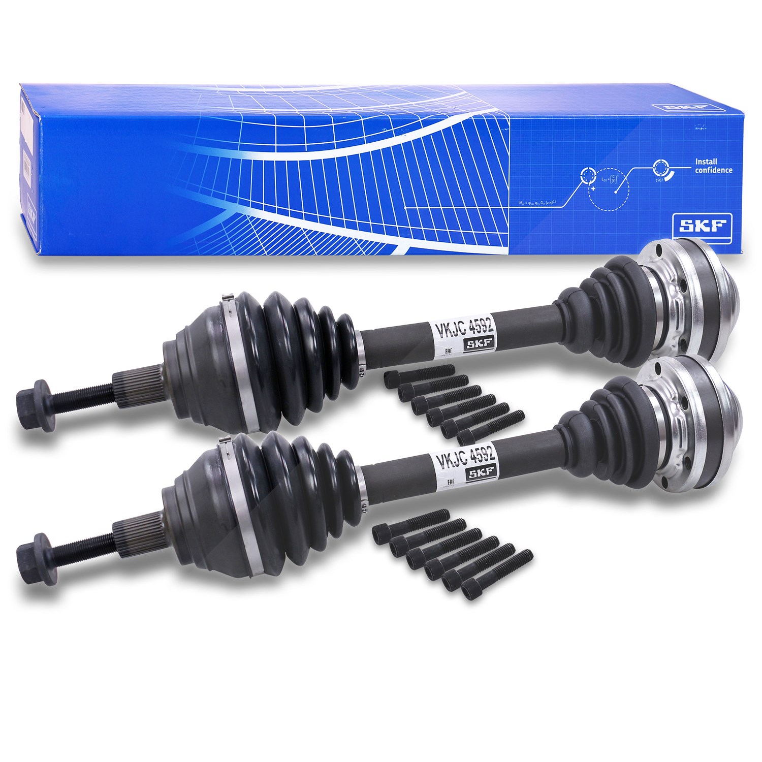 Skf 2x Antriebswelle Vorderachse beidseitig [Hersteller-Nr. VKJC4592] für Audi, Skoda, Seat, VW
